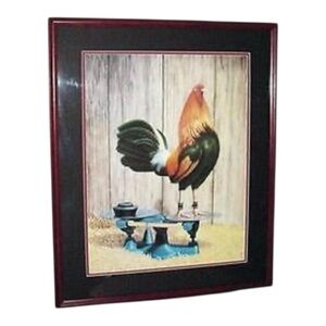 Skateboarding Rooster Art Print